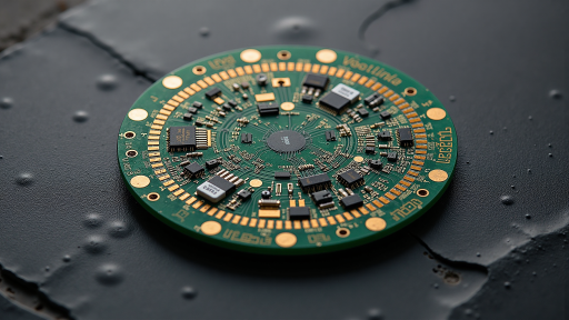 Robotics control board PCB with multiple motor driver circuits, sensor interfaces, communication ports, industrial automation and robotics control electronics